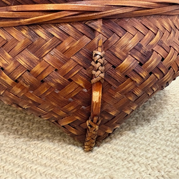 🌸3 For $30🌸Woven Rattan Rectangular Basket - Picture 3 of 4